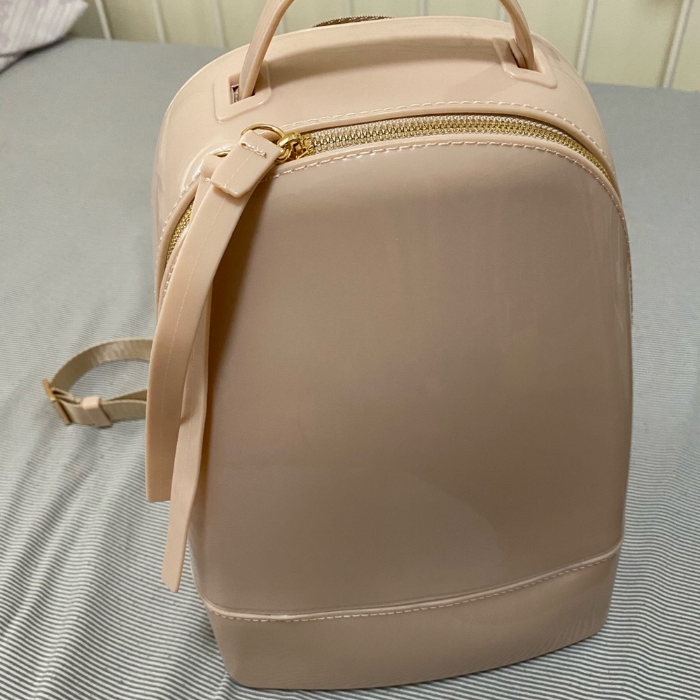 Beige Nude Jelly Backpack